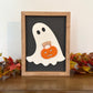 Trick or Treat Ghost 3D wood sign