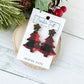 Christmas Tree Earrings - Buffalo Plaid