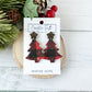 Christmas Tree Earrings - Buffalo Plaid