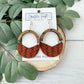 Split Arch Earrings - Cinnamon Braid