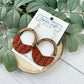 Split Arch Earrings - Cinnamon Braid