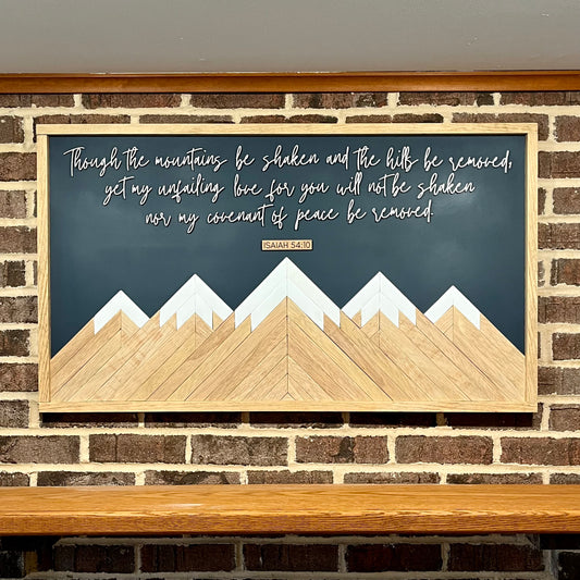 Custom Mountain Quote Sign