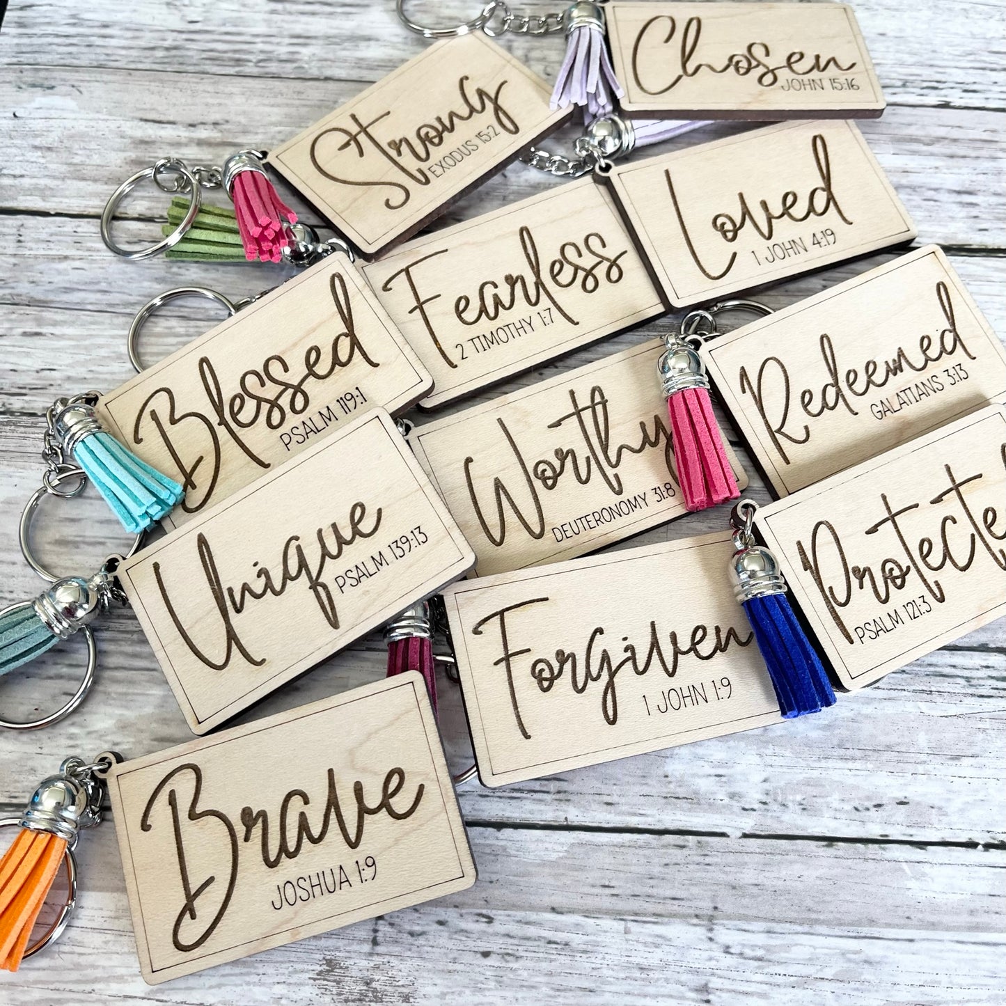 Scripture Keychain - Protected