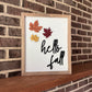 Hello fall 3D wood sign
