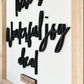 Wonderful Joy 3D wood sign