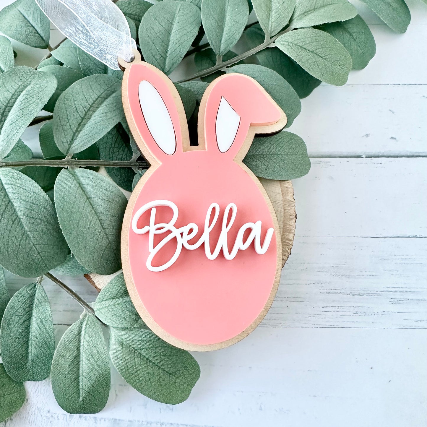 Easter egg name tag, Easter basket tag, Easter gift tag, kids Easter gifts, Easter basket filler, custom Easter tag, bunny name tag
