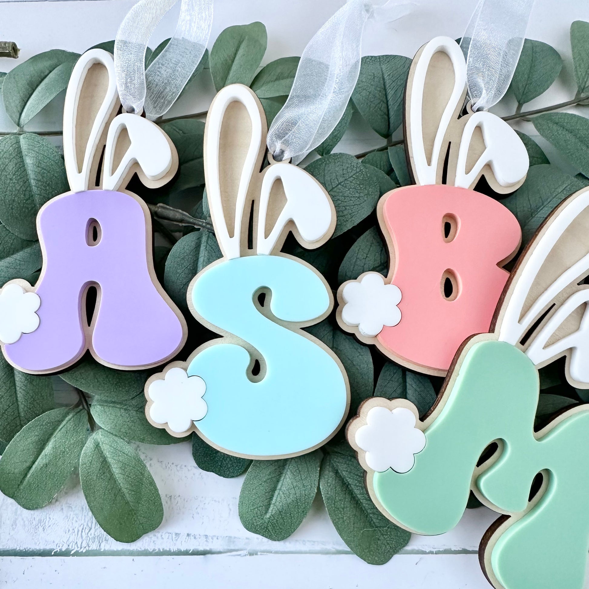 Easter bunny name tag, Easter basket tag, Easter gift tag, kids Easter gifts, Easter basket filler, custom Easter tag, Easter monogram