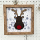 Rudolph 3D wood sign